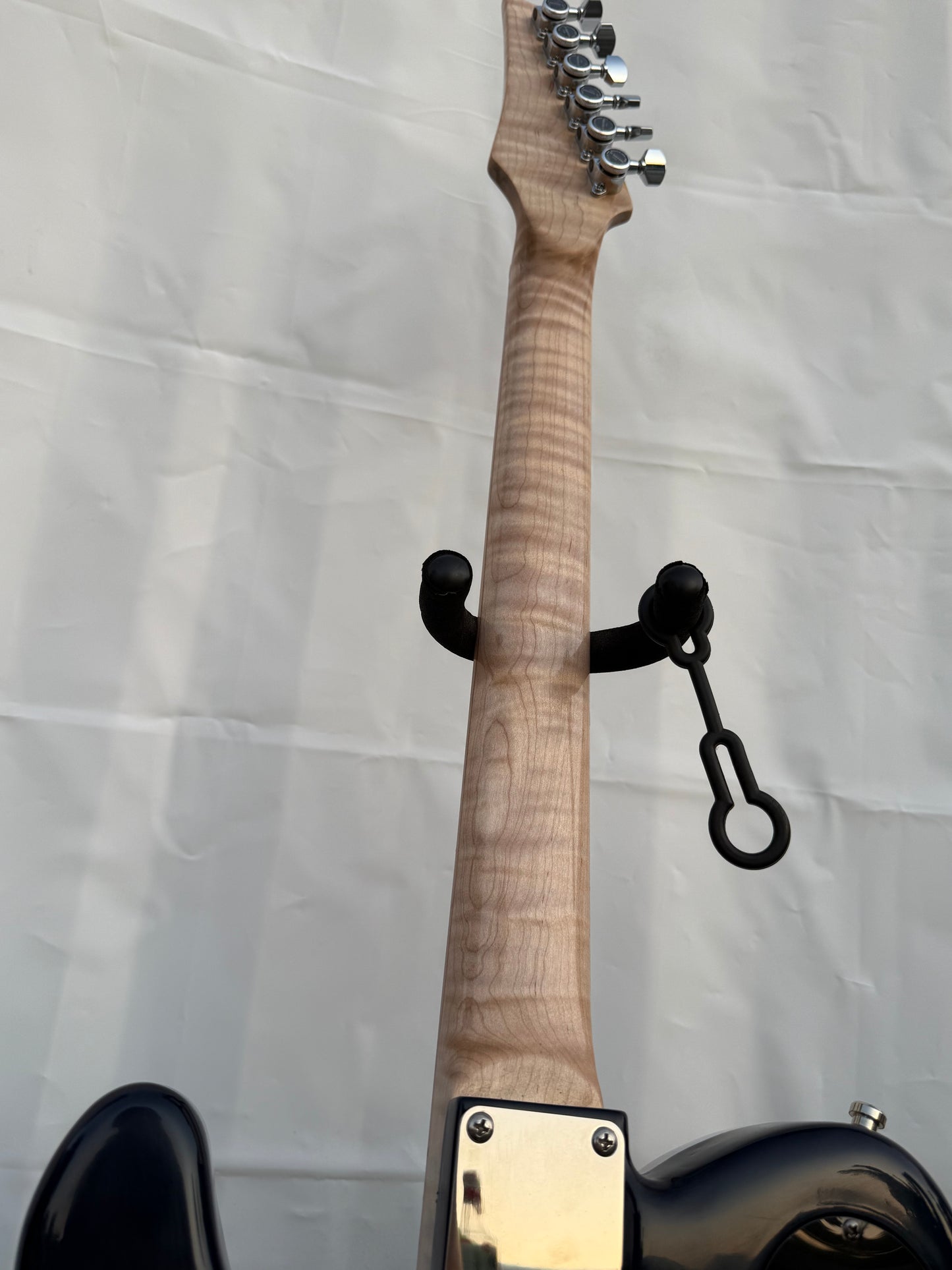 "Wavey" Blue Custom Handmade Tele-Style Electric Guitar