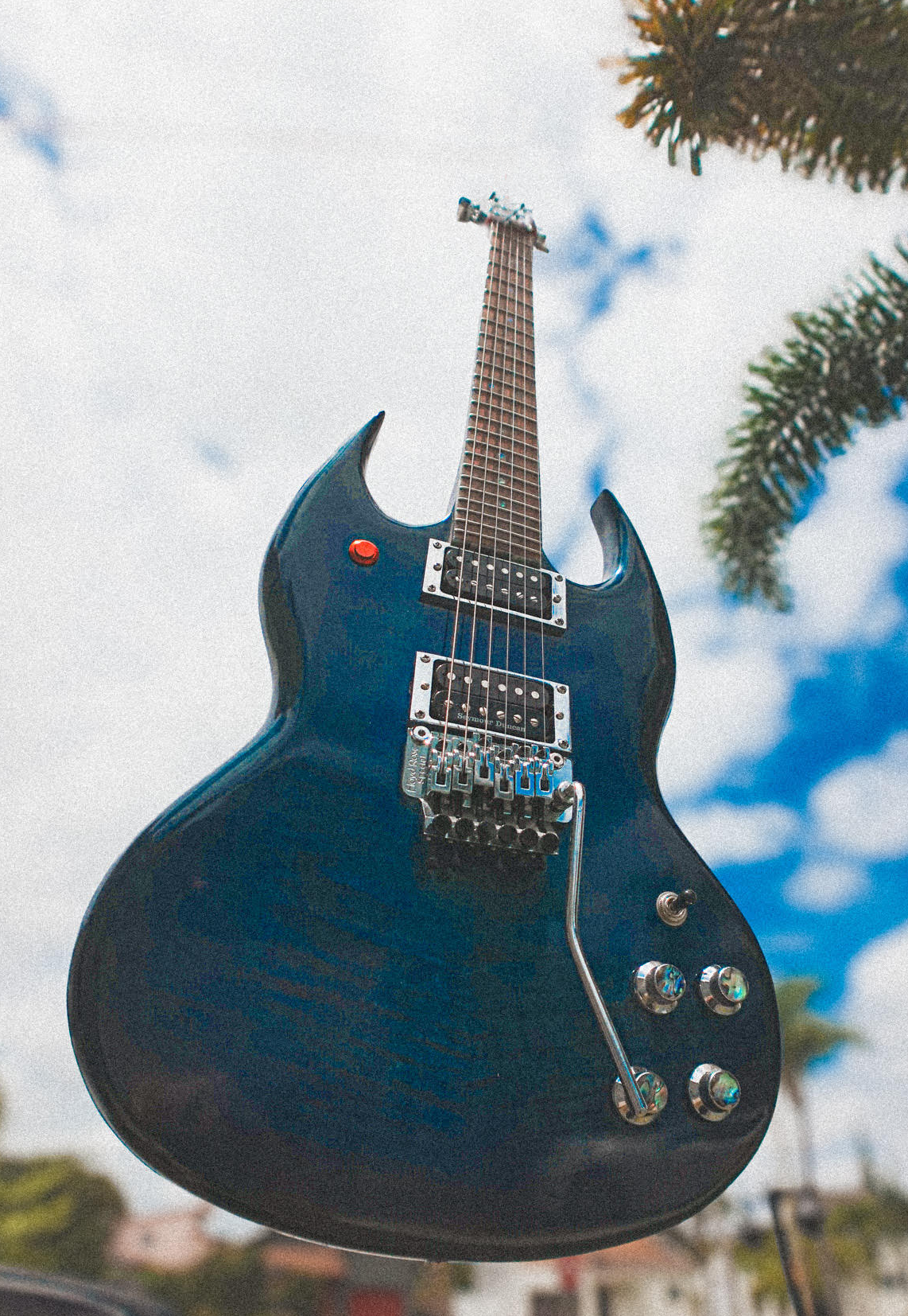 "Bluey" Custom Handmade SG-Style Electric Guitar