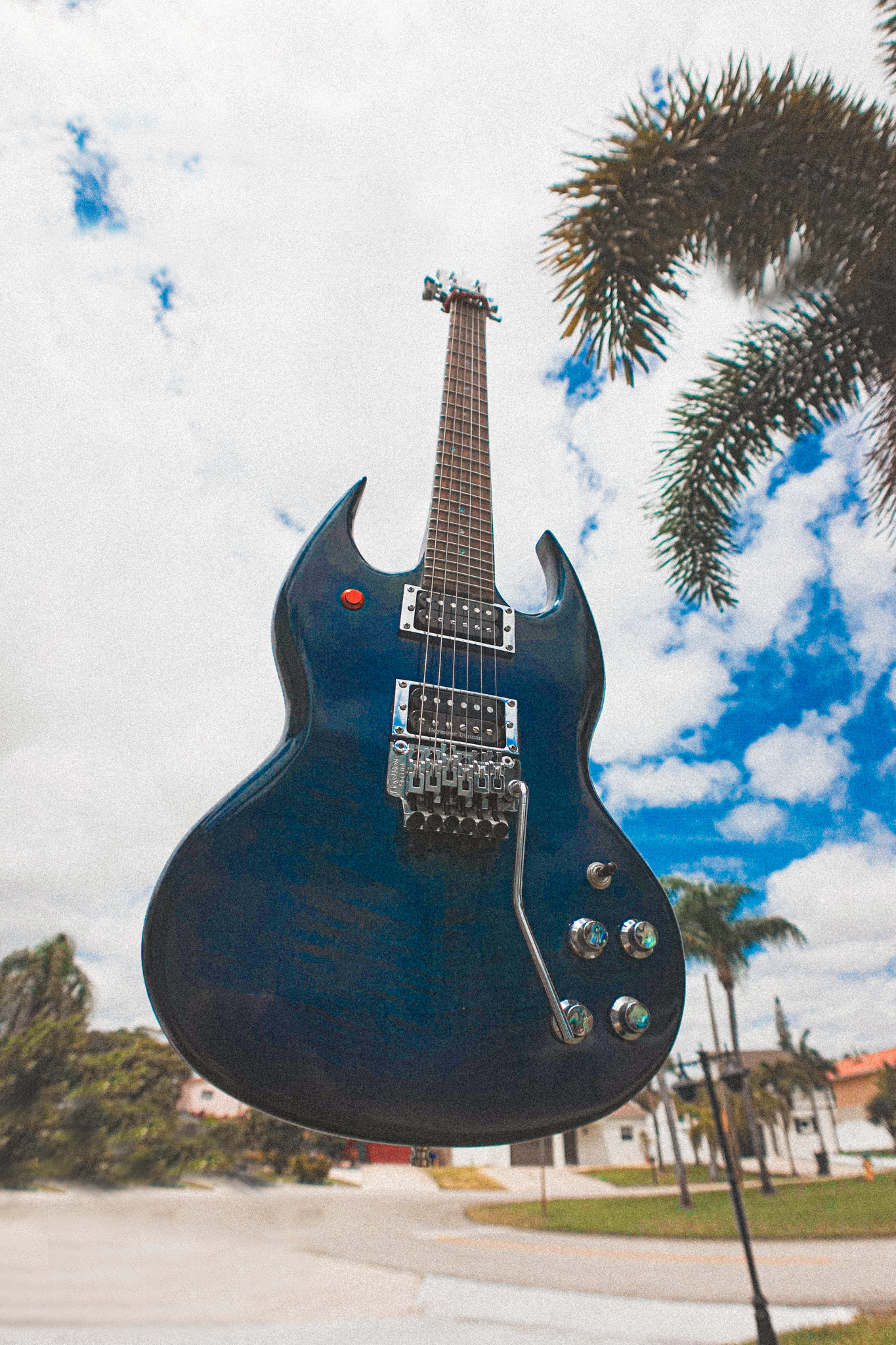 "Bluey" Custom Handmade SG-Style Electric Guitar