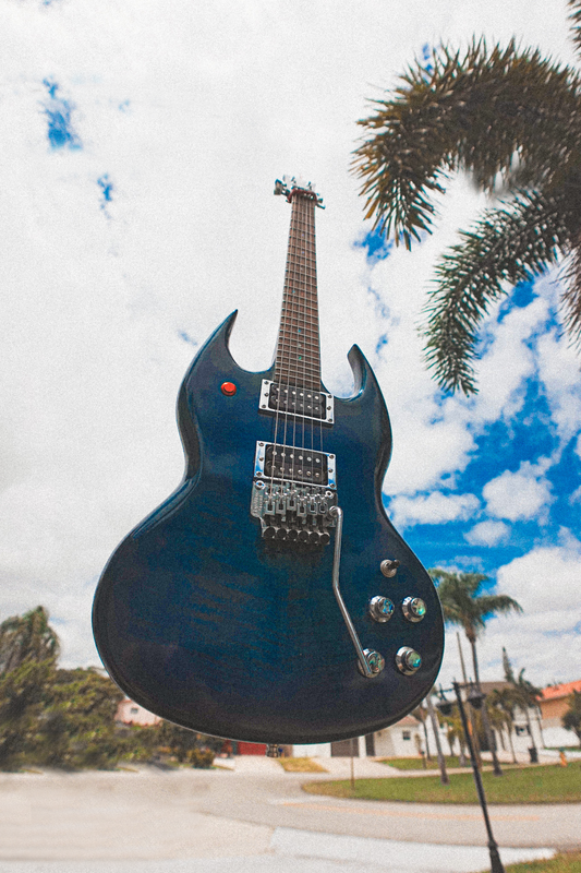 "Bluey" Custom Handmade SG-Style Electric Guitar